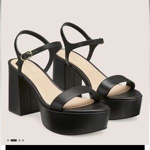 Stuart Weitzman DANCER MID BLOCK PLATFORM SANDAL